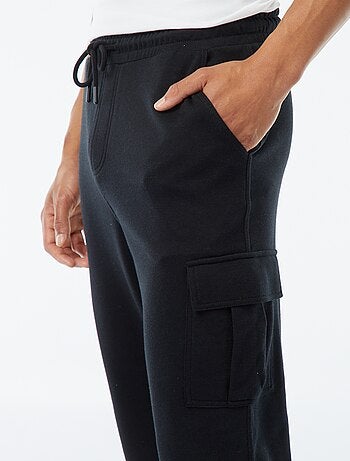 Pantalón de jogging multibolsillos en felpa ligera