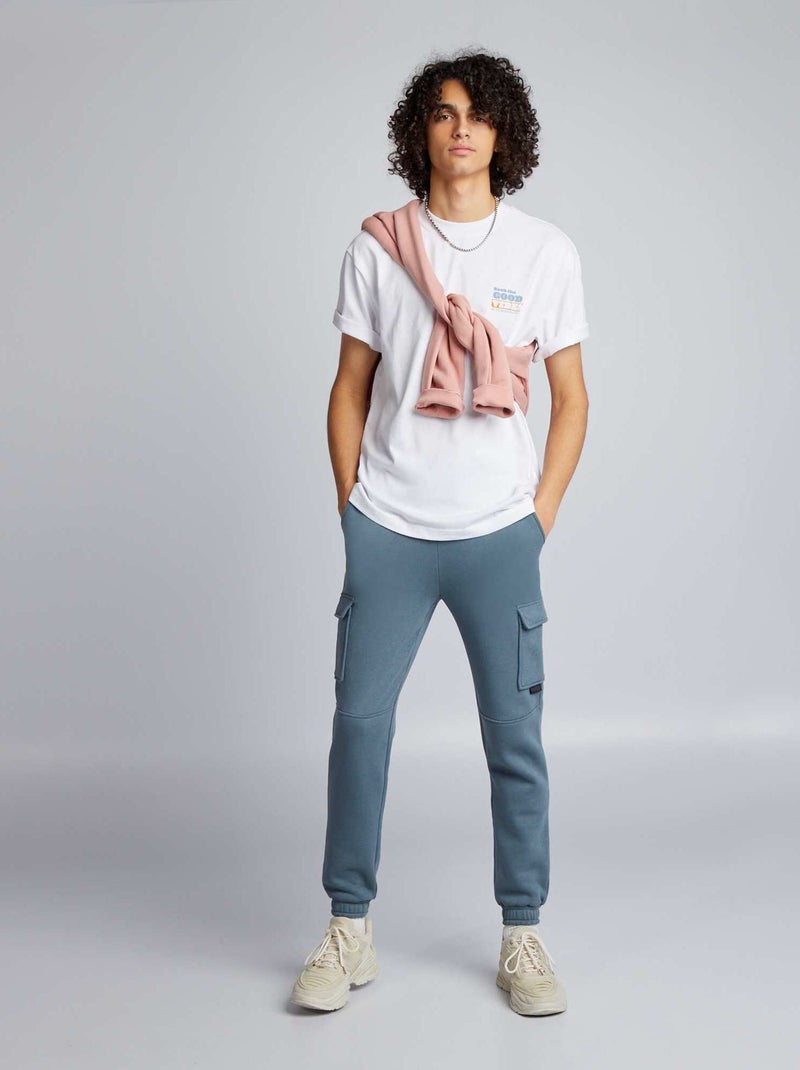 Pantalón de jogging multibolsillos GRIS - Kiabi