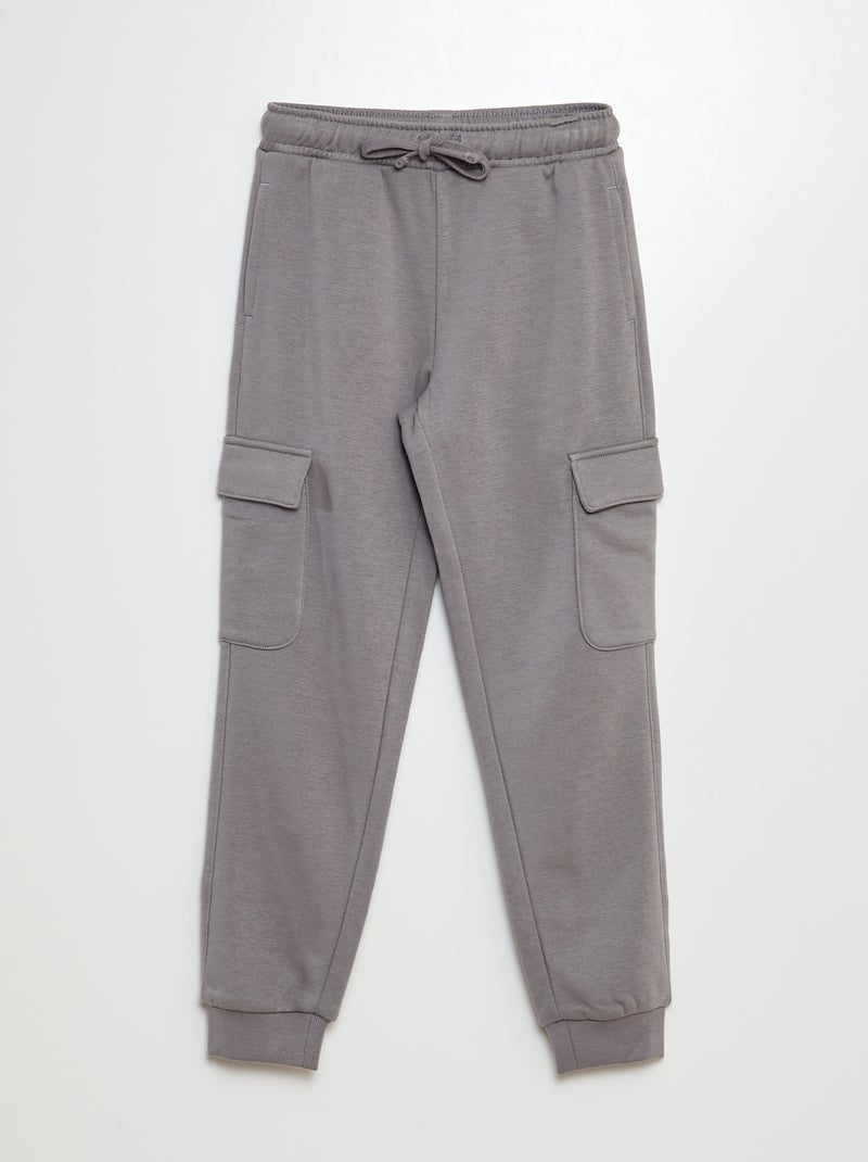 Pantalón de jogging multibolsillos GRIS - Kiabi