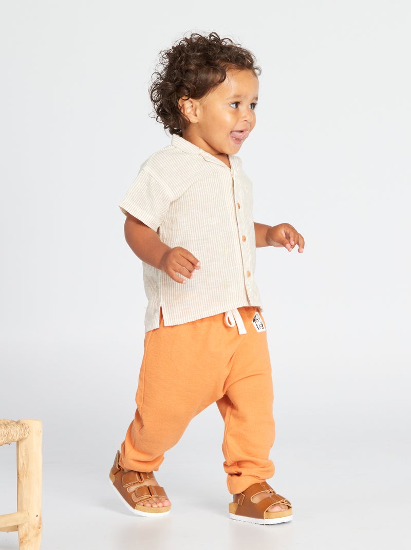 Pantalón de jogging naranja óxido - Kiabi