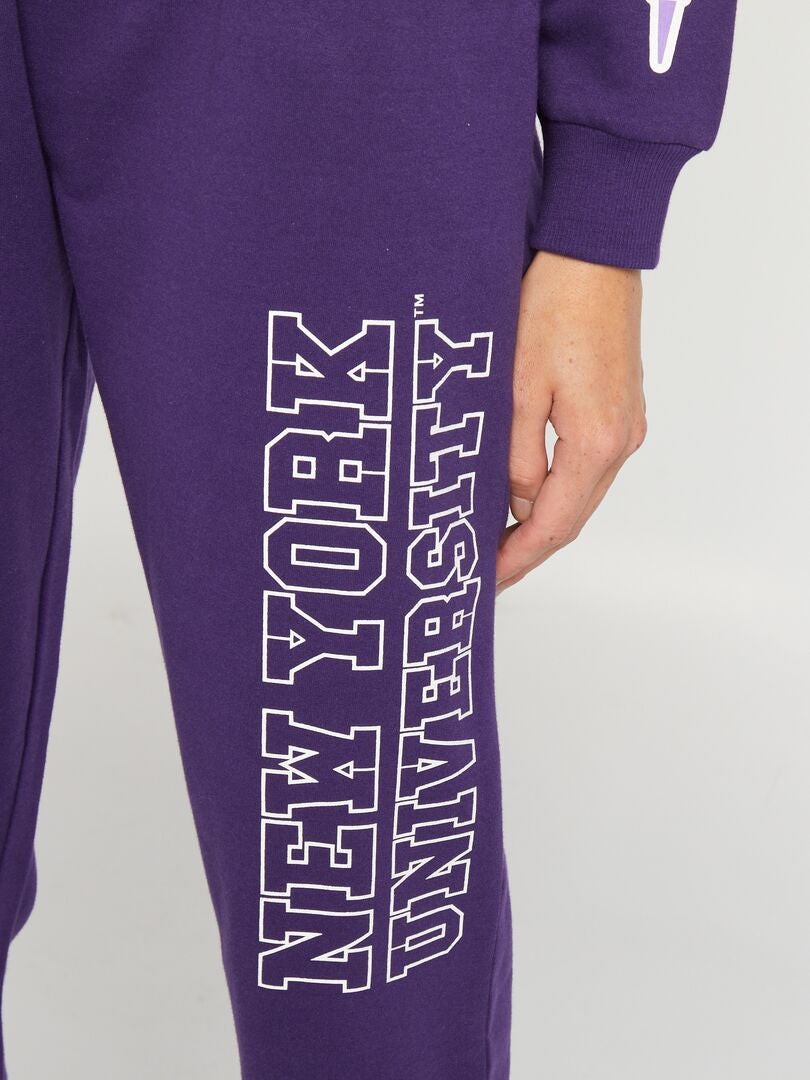 Pantalón de jogging 'New York University' PURPURA - Kiabi