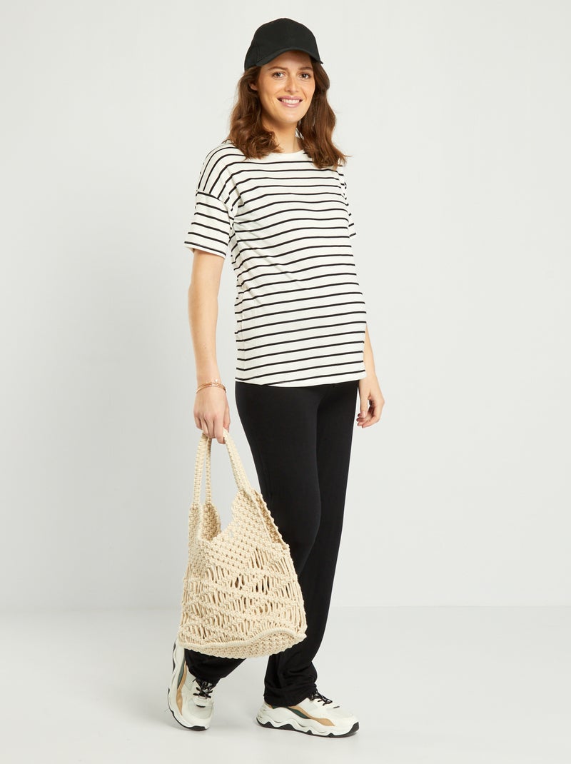 Pantalón de jogging premamá NEGRO - Kiabi