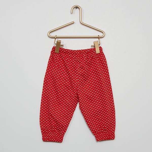 Pantalon De Jogging Bebe Nina Rojo Kiabi 4 00