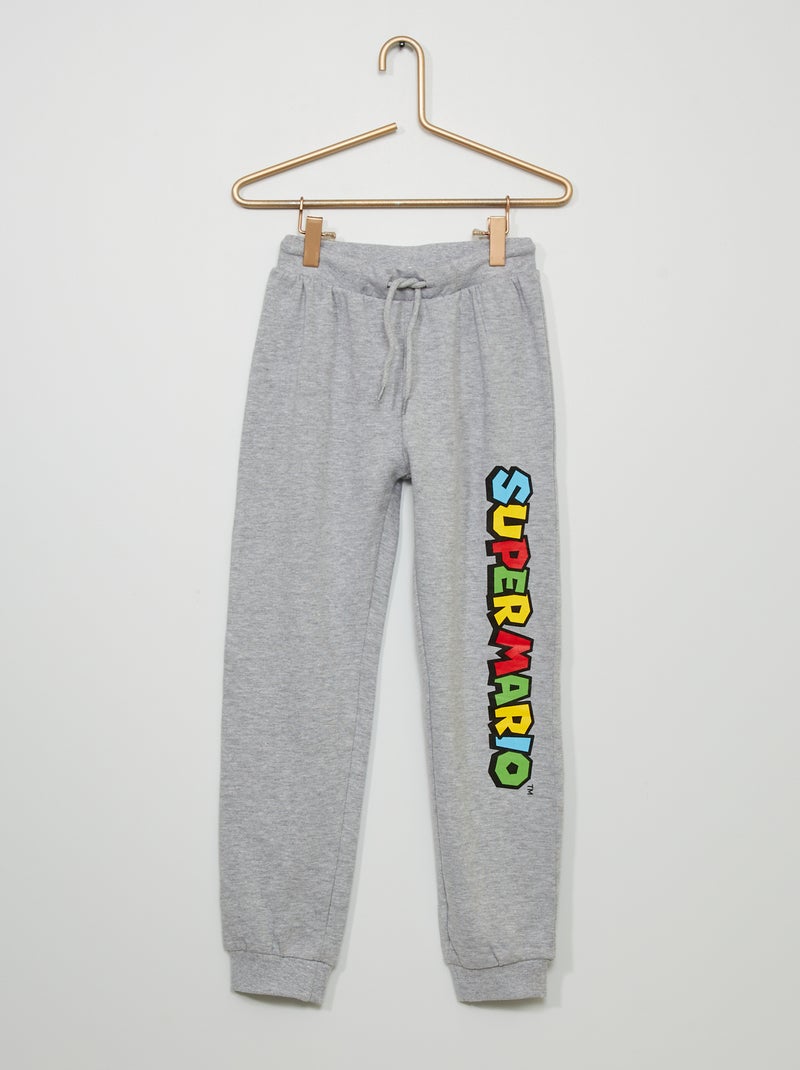 Pantalón de jogging 'Super Mario' gris chiné - Kiabi