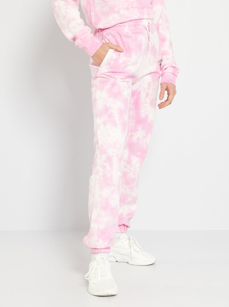 Pantalón de jogging tie-dye ROSA - Kiabi