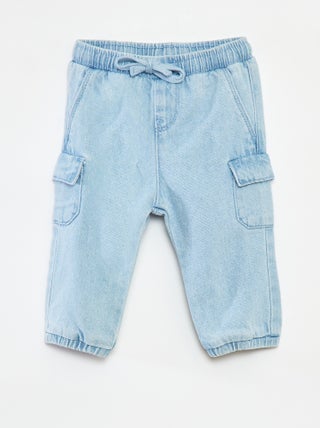 Pantalón de jogging vaquero con bolsillos