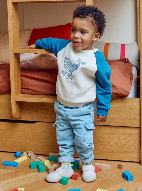 Pantalón de jogging vaquero con bolsillos - Kiabi