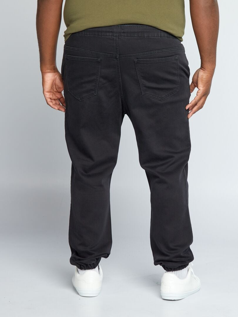 Pantalón de jogging vaquero NEGRO - Kiabi