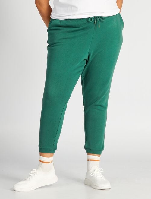 Pantalón de chándal de algodón - Verde caqui - MUJER