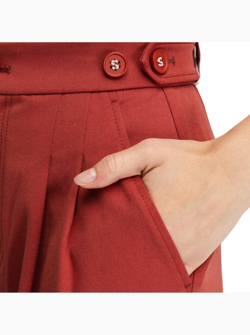Pantalón de lana mujer mujer aker-w cherry Rojo - Kiabi