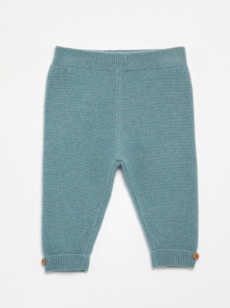 Pantalón de lana y cachemir - premium Azul - Kiabi