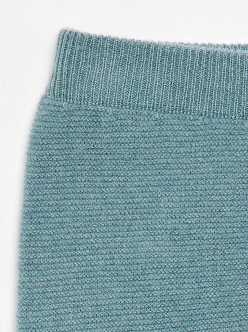 Pantalón de lana y cachemira - premium Azul - Kiabi