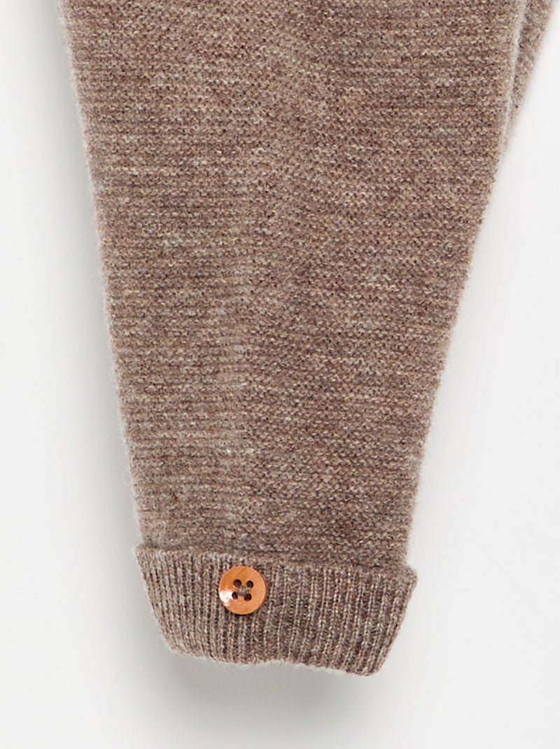 Pantalón de lana y cachemira - premium Marron - Kiabi