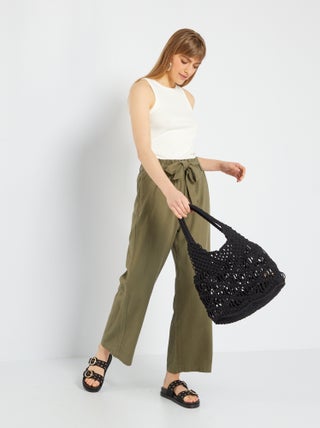 Pantalón de lino ancho 'JDY'