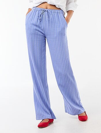 Pantalón de lino con 2 bolsillos