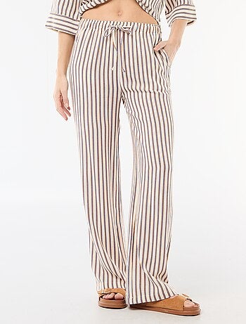 Pantalón de lino con 2 bolsillos