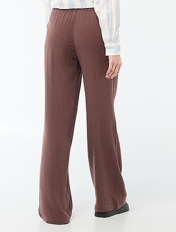 Pantalón de lino con 2 bolsillos