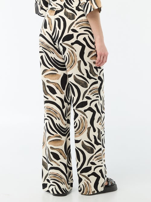 Pantalón de lino con 2 bolsillos - Kiabi