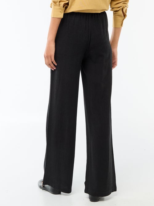 Pantalón de lino con 2 bolsillos - Kiabi