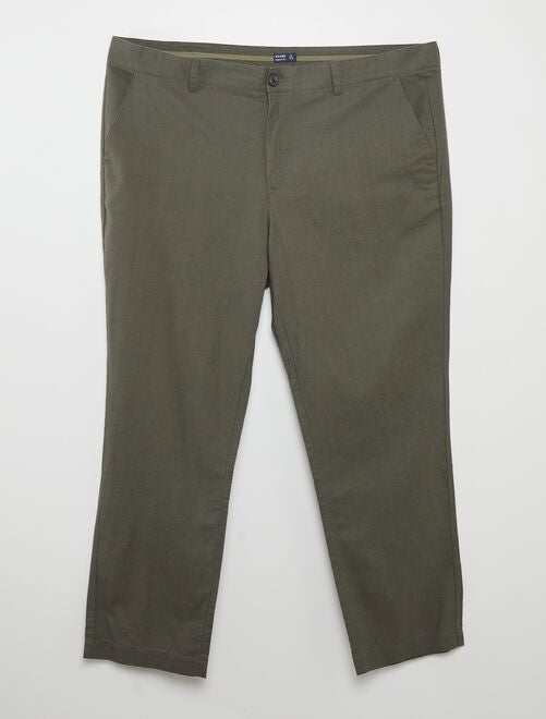 Pantalón de lino - Kiabi