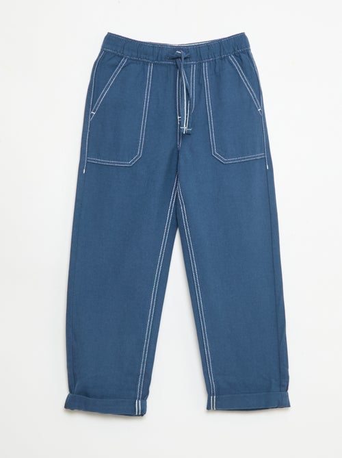 Pantalón de lino mezclado - Kiabi