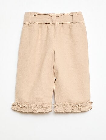 Pantalón de lino mezclado