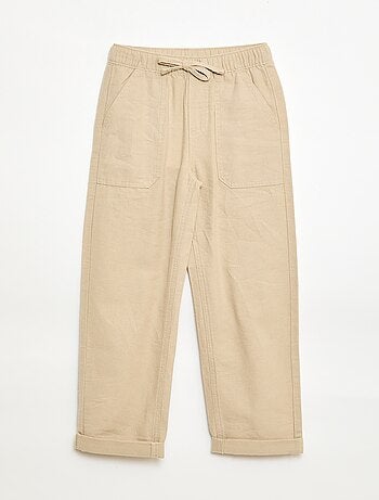 Pantalón de lino mezclado