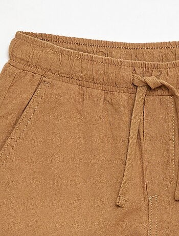 Pantalón de lino mezclado