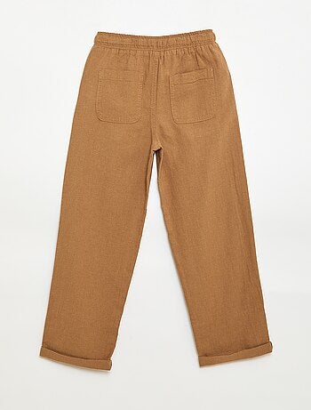 Pantalón de lino mezclado