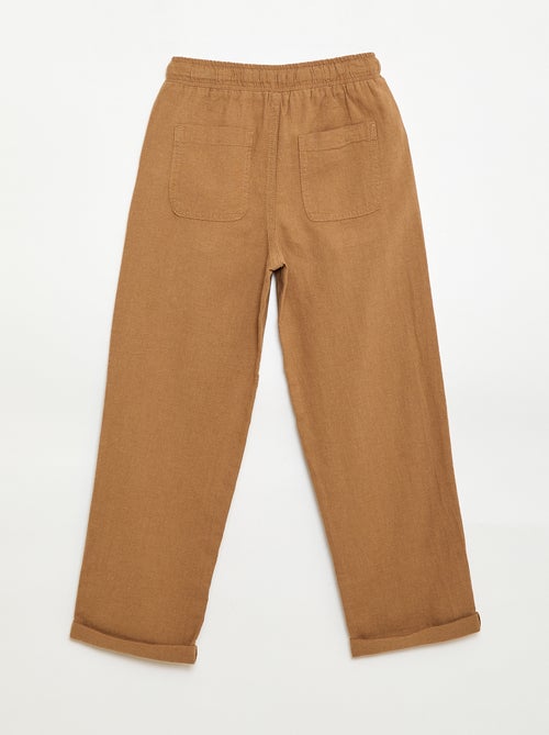 Pantalón de lino mezclado - Kiabi