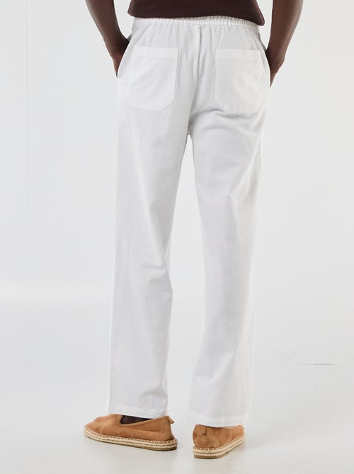 Pantalón de lino mezclado - Kiabi