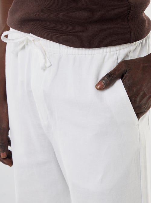 Pantalón de lino mezclado - Kiabi