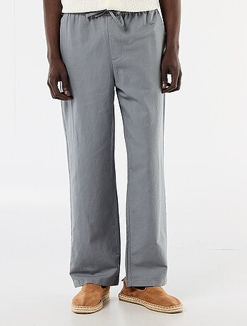Pantalón de lino mezclado