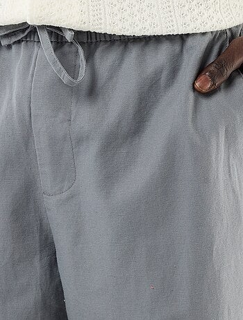 Pantalón de lino mezclado