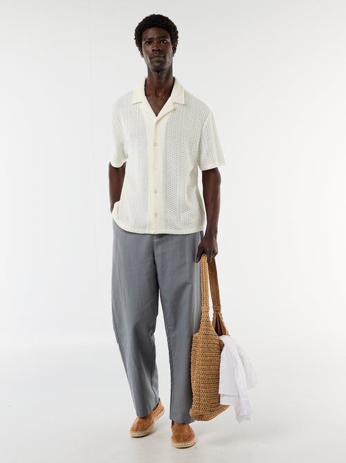 Pantalón de lino mezclado - Kiabi Pantalón de lino mezclado - Kiabi