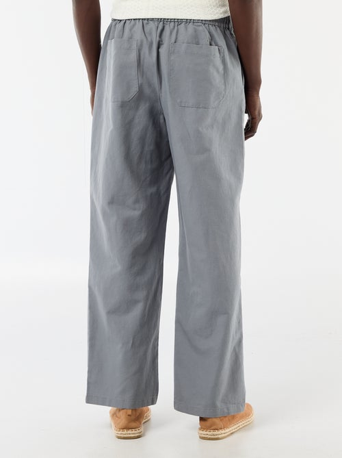 Pantalón de lino mezclado - Kiabi Pantalón de lino mezclado - Kiabi