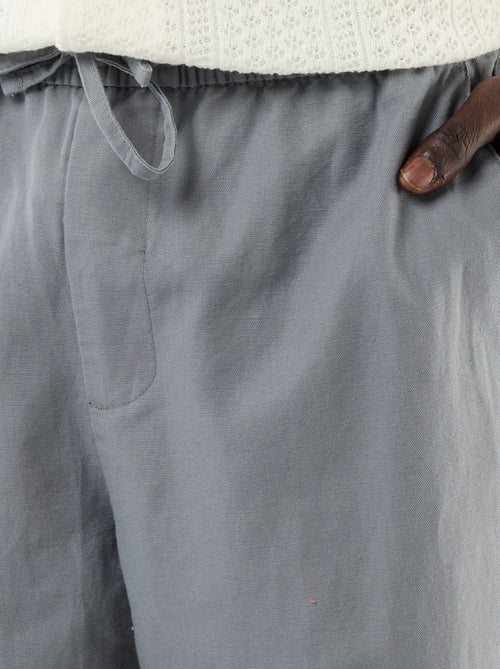 Pantalón de lino mezclado - Kiabi Pantalón de lino mezclado - Kiabi
