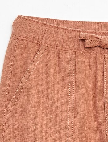 Pantalón de lino mezclado