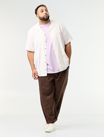Pantalón de lino mezclado