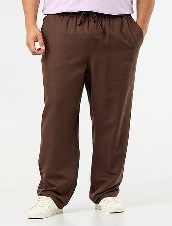 Pantalón de lino mezclado