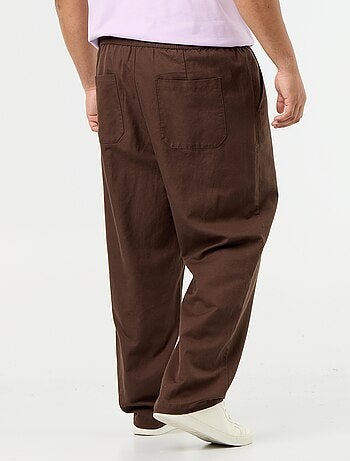 Pantalón de lino mezclado