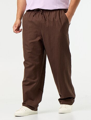 Pantalón de lino mezclado
