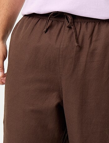 Pantalón de lino mezclado