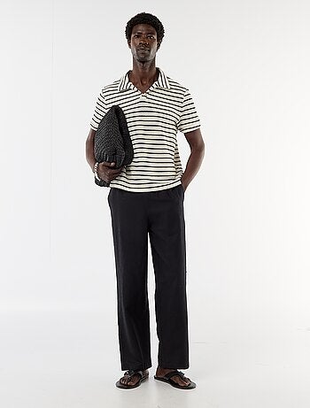 Pantalón de lino mezclado