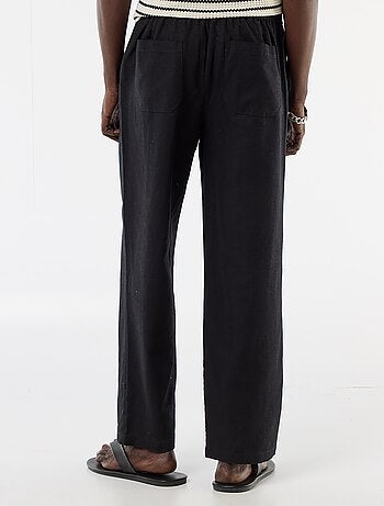 Pantalón de lino mezclado