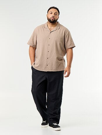 Pantalón de lino mezclado