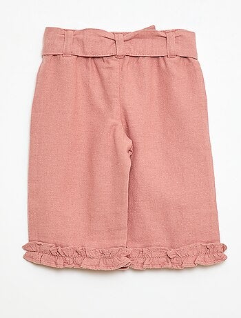 Pantalón de lino mezclado