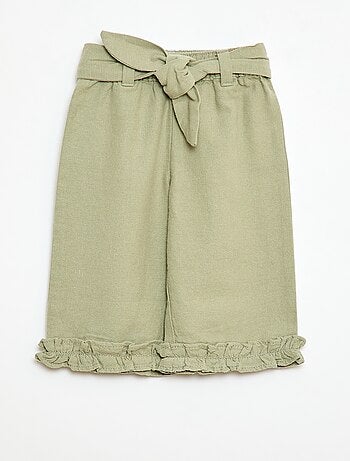 Pantalón de lino mezclado