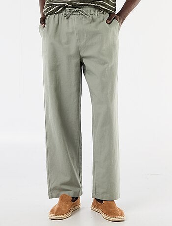 Pantalón de lino mezclado