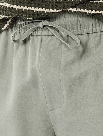 Pantalón de lino mezclado